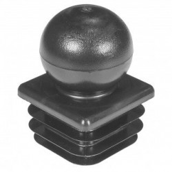 Заглушка пластиковая для профильной трубы 40х40 с шаром